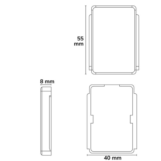 Isoled MiniAMP kapazitiver Touch-SENSOR mit Dimmfunktion (durch 2cm Holz) - für Masterport, 12-24V DC 117771