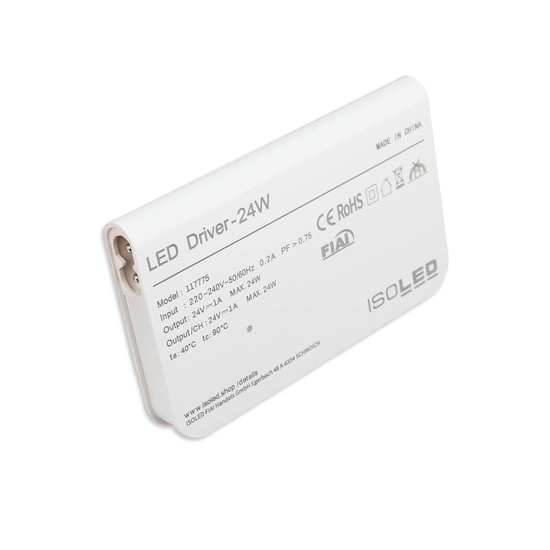 Isoled LED MiniAMP Trafo 24V/DC, 0-24W, 5x3A mit Master Sensor-Port, ultraflach 117775