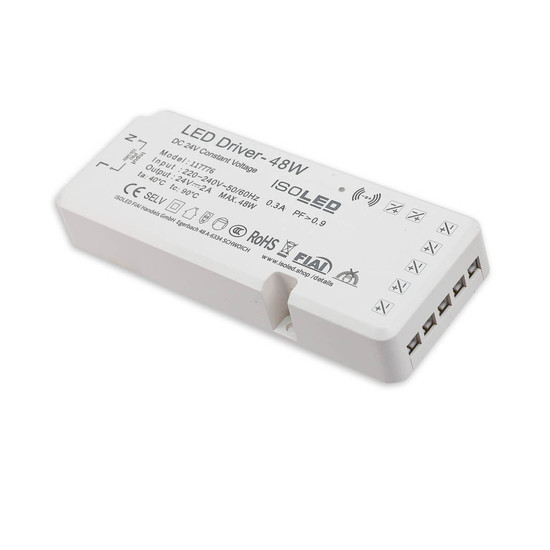 Isoled LED MiniAMP Trafo 24V/DC, 0-48W, 7x3A mit Master Sensor-Port 117776