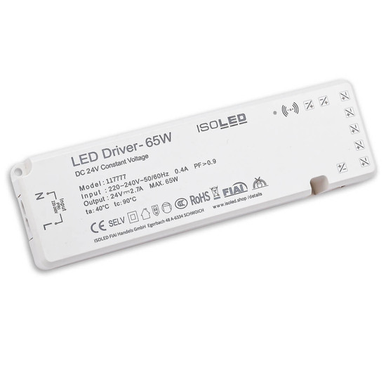 Isoled LED MiniAMP Trafo 24V/DC, 0-65W, 7x3A mit Master Sensor-Port 117777