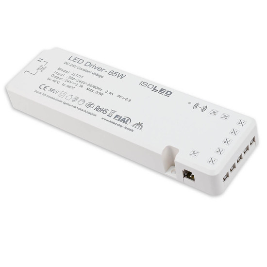 Isoled LED MiniAMP Trafo 24V/DC, 0-65W, 7x3A mit Master Sensor-Port 117777