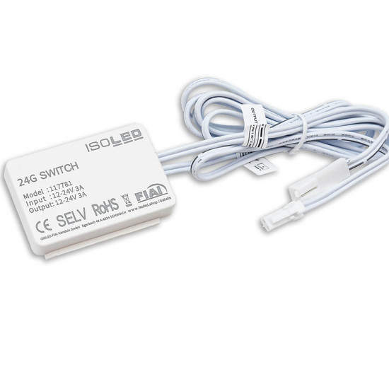 Isoled MiniAMP HF-Bewegungsmelder mit Dimmfunktion, 12-24V DC, 3A 117781