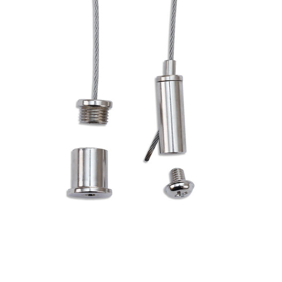 Isoled Stahlseilabhängung (2 Stück) für Linearleuchte HP2, 1,5m 117788