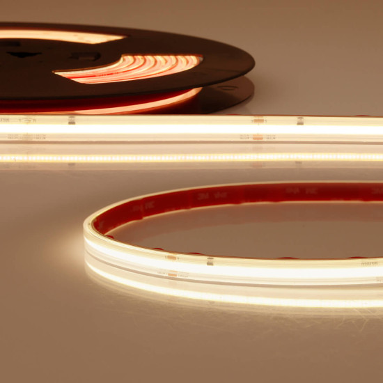 Isoled LED Flexband 230V COB, 14W/m, 5m Rolle, 2700K, CRI90, IP67, male-Stecker einseitig 117807