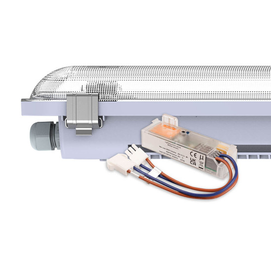 Isoled LED Wannenleuchte HEQ, 120cm, IP65, HF-Sensor, 25-40W, 160lm/W, 3000/3500/4000K, CRI80 117825
