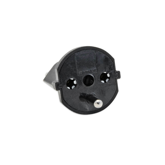 Isoled Fixadapter CH Typ 12 auf Schuko CEE 7/7, schwarz, nicht demontierbar, 10A 117827