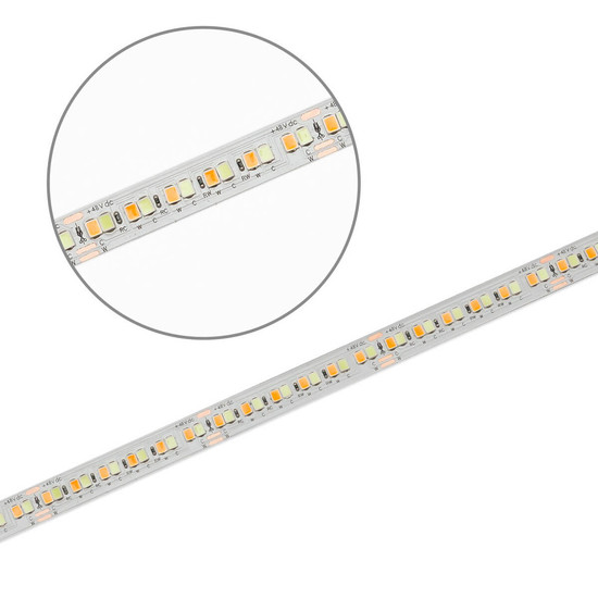 Isoled LED CCC Amber+SkyBlue Flexband, 10W+10W, 5m Rolle, 48V, IP20 117832