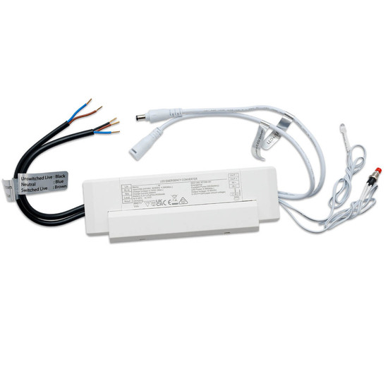 Isoled Notstrom-Akkumodul EL-T Selftest LiFePO4 6000mAh, 5W für LED Panels (10-90V DC) 117909