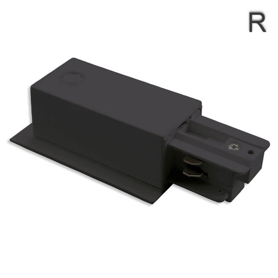 ISOLED 3-Phasen Classic Einbau Seiten-Einspeisung N-Leiter links, Schutzleiter rechts, schwarz