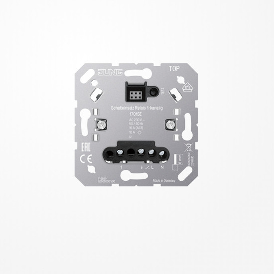 Jung 1701SE Schalteinsatz Relais, 1-kanalig, mit Nebenstelleneingang