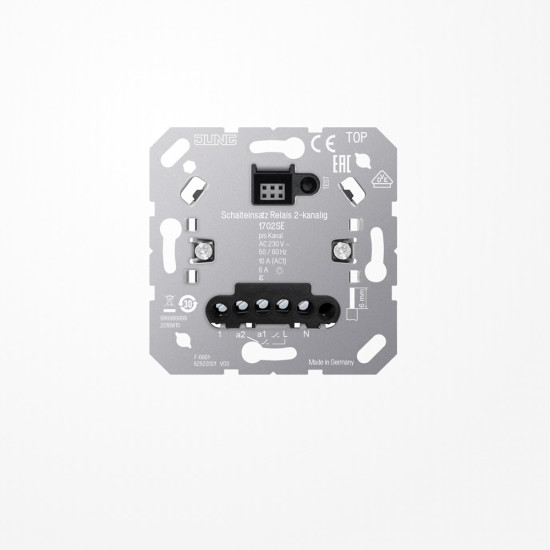 Jung 1702SE Schalteinsatz Relais, 2-kanalig