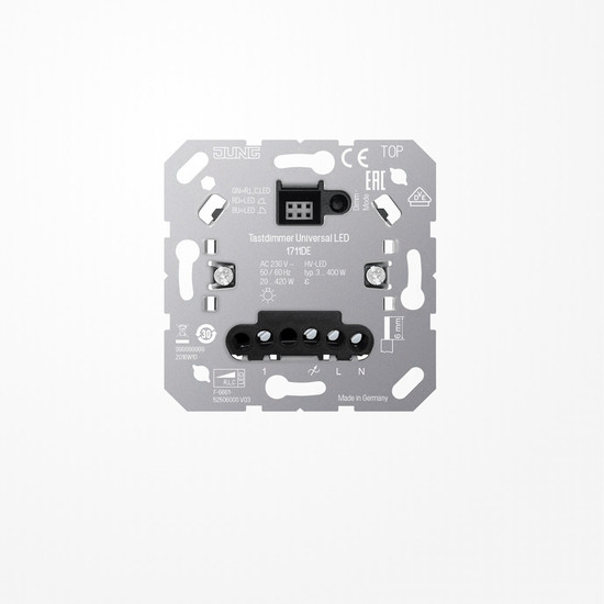 Jung 1711DE Tastdimmer Universal LED, mit Nebenstelleneingang