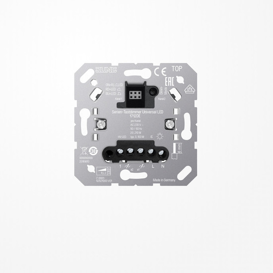 Jung 1712DE Serien-Tastdimmer Universal LED, mit Nebenstelleneingang