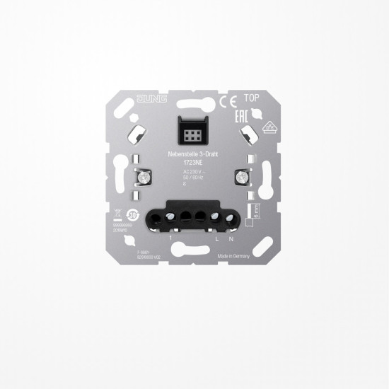 Jung 1723NE Nebenstelle 3-Draht, Spannungsversorgung, ohne Nebenstelleneingang