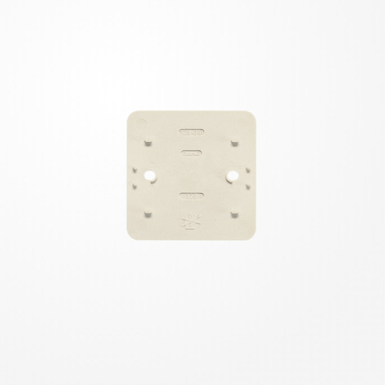 Jung 328 Bodenplatte 1fach, AP 600, weiß