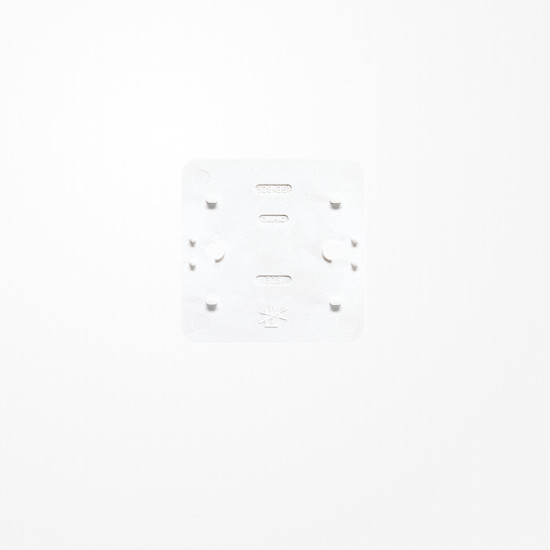 Jung 328WW Bodenplatte 1fach, AP 600, alpinweiß