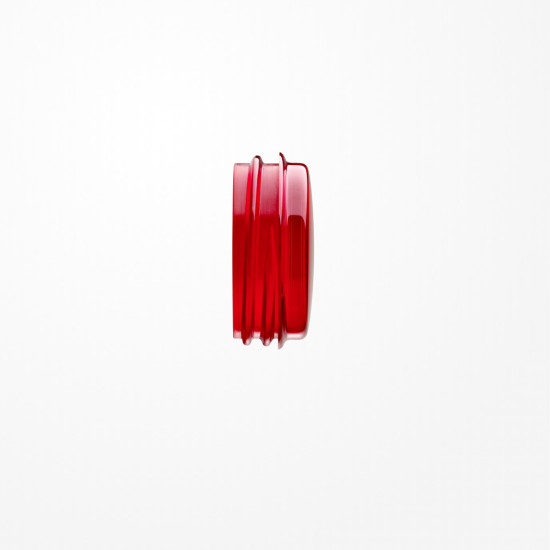 Jung 37.05 Schraubhaube flach, für Leuchtmittel mit max. 35mm Gesamtlänge, Thermoplast, rot