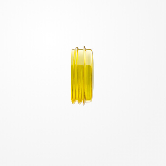 Jung 37.07 Schraubhaube flach, für Leuchtmittel mit max. 35mm Gesamtlänge, Thermoplast, gelb