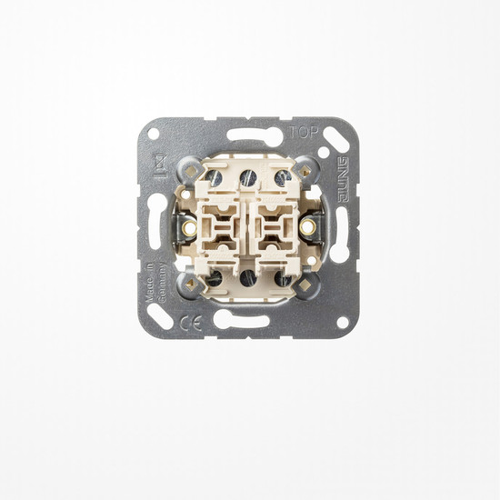 Jung 539EU Doppeltaster, 2 Wechsler, ohne Krallen