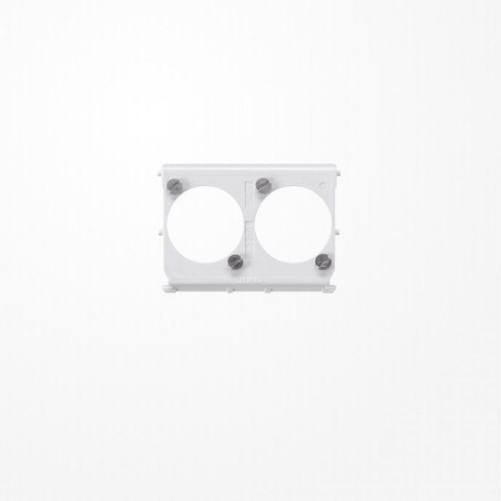 Jung 54-2CXLR Montage-Einsatz, für 2 XLR-Steckverbinder mit Einbaugehäuse, für 2 XLR-Steckverbinder, JUNG Art.-Nrn.: CXLR-S und CXLR-D