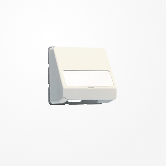 Jung 554 Datenanschlussgehäuse, mit Schriftfeld, Thermoplast, Serie CD, weiß