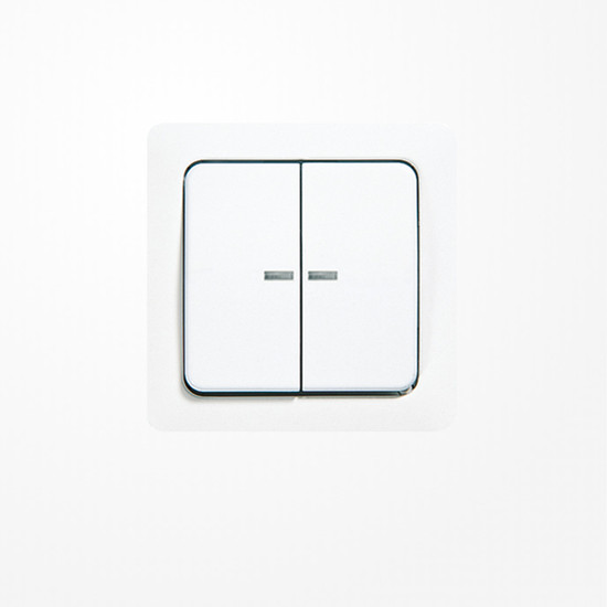 Jung 5561-5KO5WW Wippe mit Lichtleiter, Duroplast, ST 550, alpinweiß