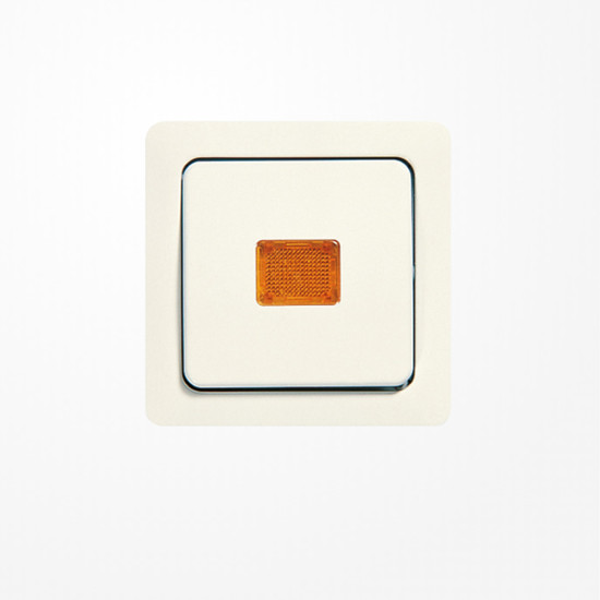 Jung 5561KO Wippe mit Lichtaustrittsfenster, Duroplast, ST 550, weiß