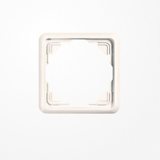 Jung 5581 Rahmen 1fach, senkrechte und waagerechte Montage, Duroplast, ST 550, weiß