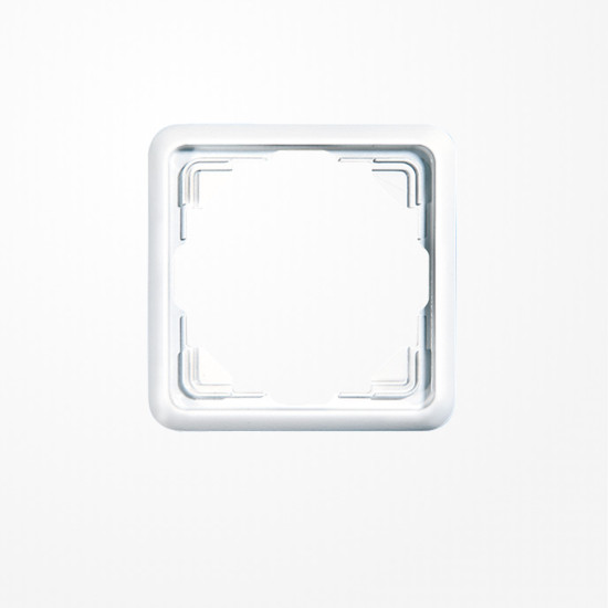 Jung 5581WW Rahmen 1fach, senkrechte und waagerechte Montage, Duroplast, ST 550, alpinweiß