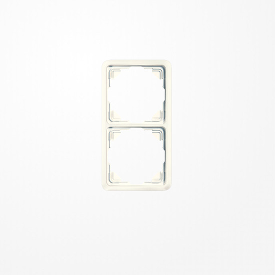 Jung 5582 Rahmen 2fach, senkrechte und waagerechte Montage, Duroplast, ST 550, weiß