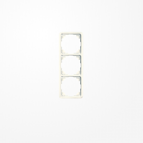 Jung 5583 Rahmen 3fach, senkrechte und waagerechte Montage, Duroplast, ST 550, weiß