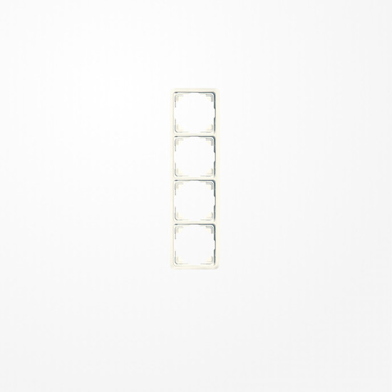 Jung 5584 Rahmen 4fach, senkrechte und waagerechte Montage, Duroplast, ST 550, weiß