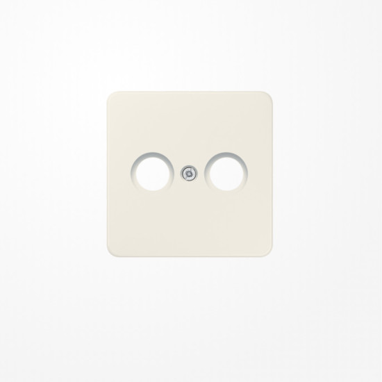 Jung 561TV Abdeckung für Antennendosen 1fach, Thermoplast, Serie CD, weiß