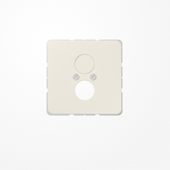 Jung 562 Abdeckung für 2 Rundsteckverbinder bis 18,5mm Ø  2fach, Duroplast, Serie CD, weiß