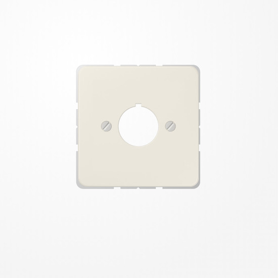 Jung 564 Abdeckung für Befehlsgeräte mit 22,5mm Ø 1fach, Duroplast, Serie CD, weiß