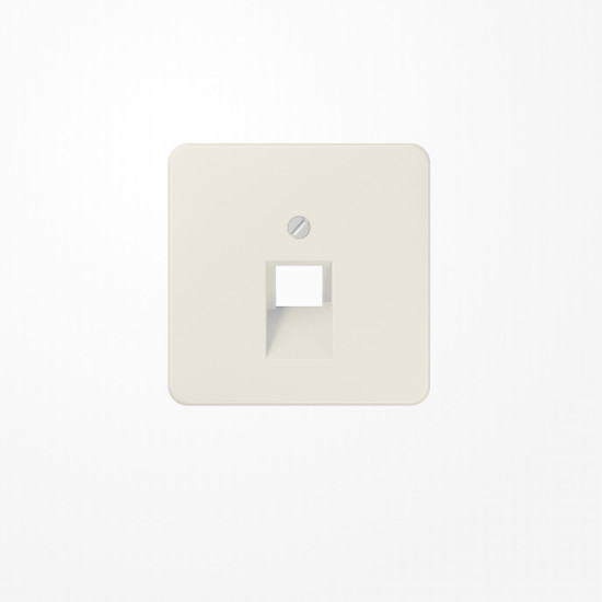 Jung 569-1UA Abdeckung für IAE/UAE-Anschlussdosen 1x8-polig, Thermoplast, Serie CD, weiß