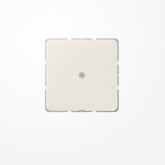 Jung 590A Leitungsauslass mit Zugentlastung, Duroplast, Serie CD, weiß