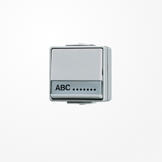 Jung 606NAW Wippschalter, Universal Aus-Wechsel, mit Schriftfeld, IP 44, WG 600