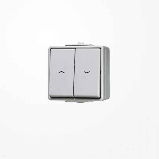 Jung 609VW Jalousie-Wippschalter, 1-pol. (1 Antrieb), IP 44, WG 600
