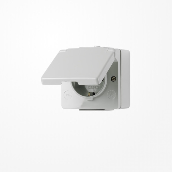 Jung 620W SCHUKO-Steckdose, 16 A 250 V ~, IP 44, WG 600