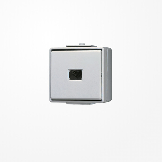 Jung 633-2W Taster, 2-pol. Wechsler, 10 A 250 V ~, IP 44, WG 600