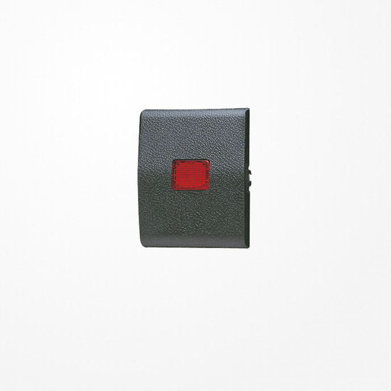 Jung 800KO Wippe mit Lichtaustrittsfenster, rote Kalotte, Thermoplast, WG 800, anthrazit