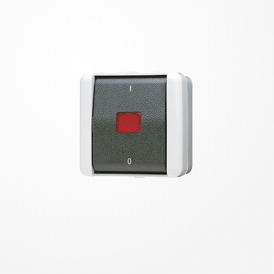 Jung 803KOW Wipp-Kontrollschalter, Aus 3-pol.,  AX 400 V ~, IP 44, WG 800