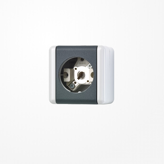 Jung 837-10W Lichtsignal (ohne Haube), E10-Gewinde, WG 800, grau