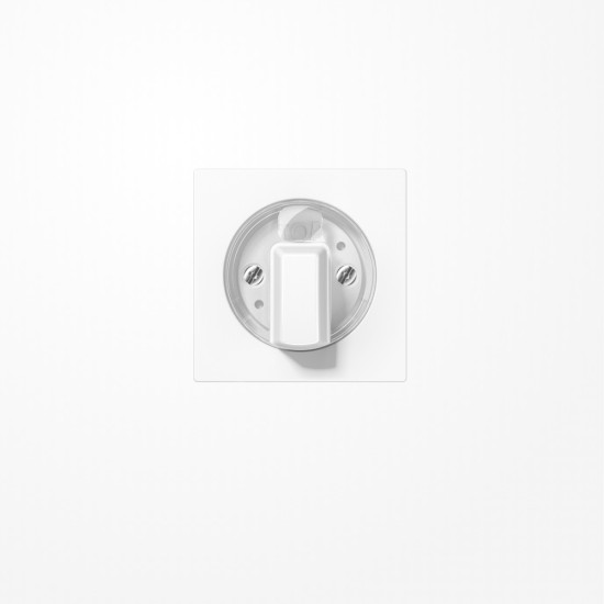 Jung A1541BFWW Abdeckung für Drehschalter, Thermoplast, Serie A, alpinweiß