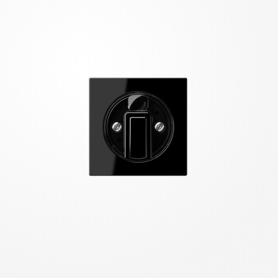 Jung A1541SW Abdeckung für Drehschalter, Duroplast, Serie A, schwarz