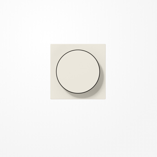 Jung A1740 Abdeckung mit Drehknopf, Duroplast, Serie AS, weiß