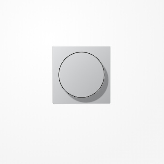 Jung A1740AL Abdeckung mit Drehknopf, Duroplast lackiert, Serie A, aluminium