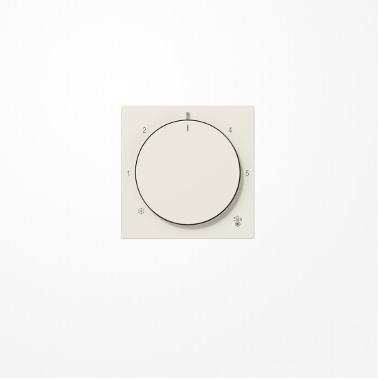 Jung A1749BF Abdeckung für Thermostat, Thermoplast, Serie AS, weiß