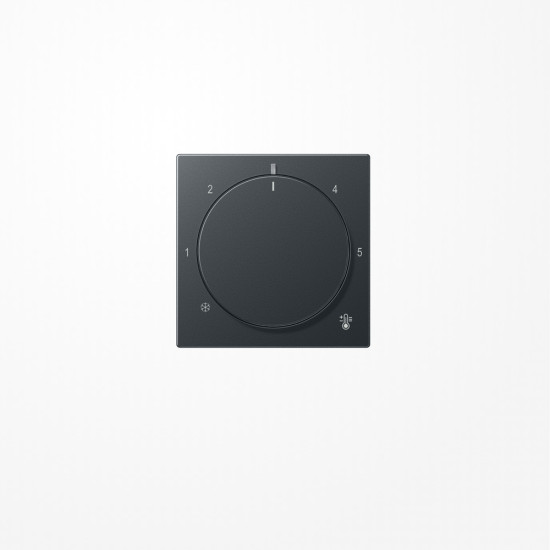 Jung A1749BFANM Abdeckung für Thermostat, Thermoplast lackiert, Serie A, anthrazit matt